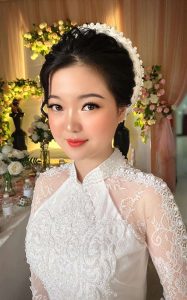 Layout makeup cô dâu do Kim Anh thực hiện