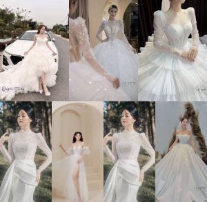 Lệ quyên Studio đa dạng mẫu mã váy cưới Luxury