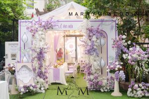 Gia tiên lễ ăn hỏi với tone màu tím thơ mông ngọt ngào được MarryMi Weddings & Events 