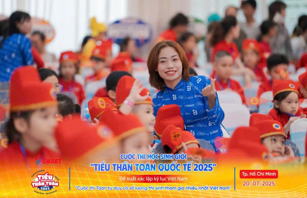 Cô giáo Nguyễn Thị Nguyệt, người sáng lập hệ thống Toán tư duy Táo Vàng Bsmart
