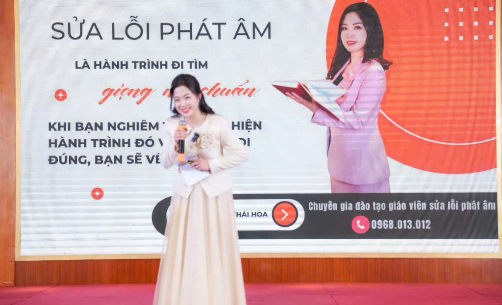 Thạc sĩ Vũ Thị Thái Hoa chia sẻ bí quyết giúp giáo viên sửa lỗi phát âm