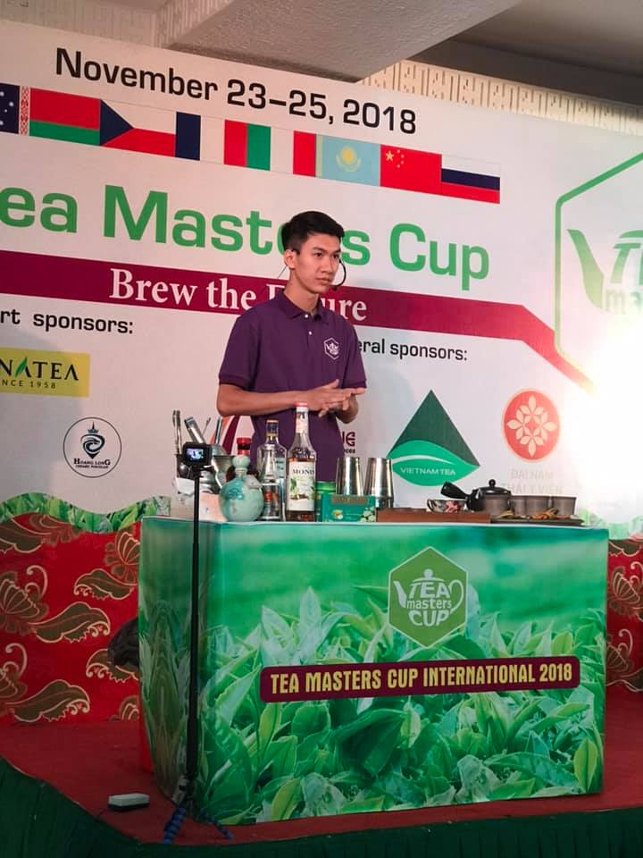 Bartender Nguyễn Viết Đại từng đạt giải Nhì cuộc thi thế giới về trà năm 2018