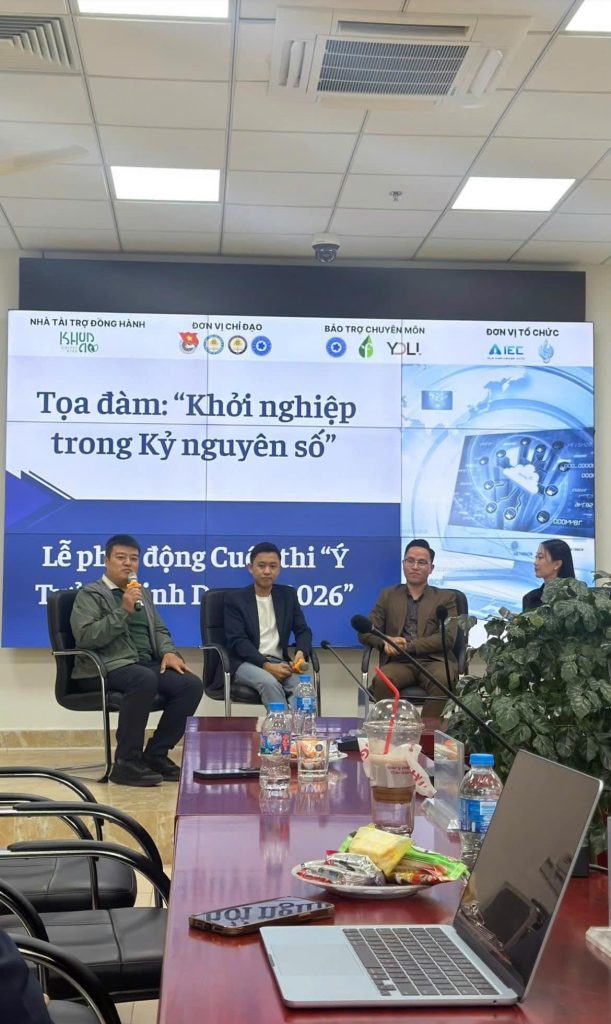 Đại diện Dr. Ruột tham gia tọa đàm “Khởi nghiệp trong kỷ nguyên số”, chia sẻ kinh nghiệm thực tiễn và đồng hành cùng các dự án đổi mới sáng tạo của người trẻ