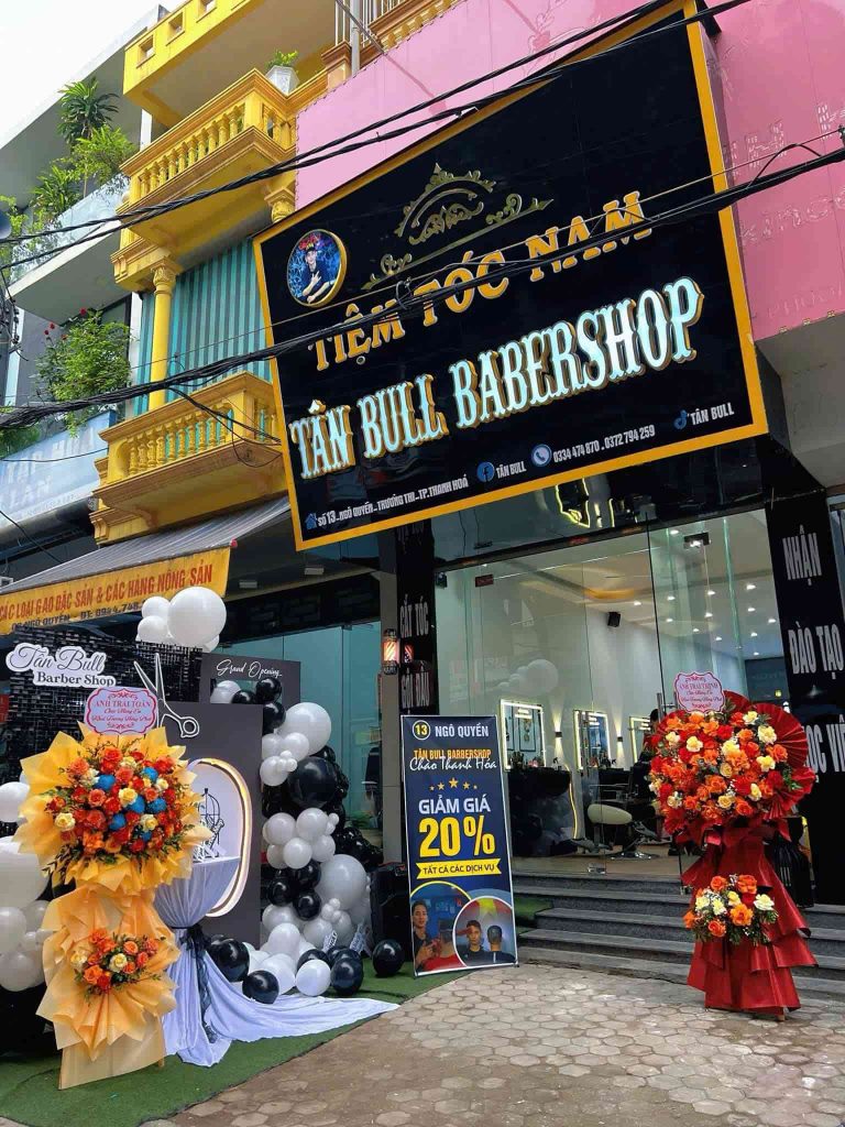 Tân Bull Barbershop tọa lạc tại số 13 Ngô Quyền P.Hạc, TP. Thanh Hoá