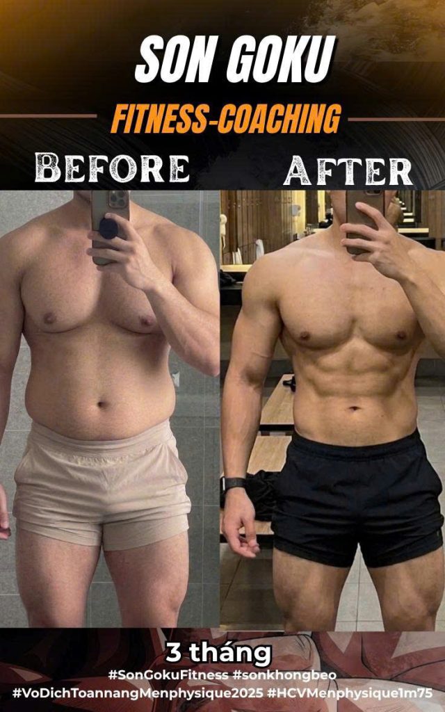 Một trong những học viên của HLV Thế Sơn đã thay đổi sau 3 tháng tập luyện