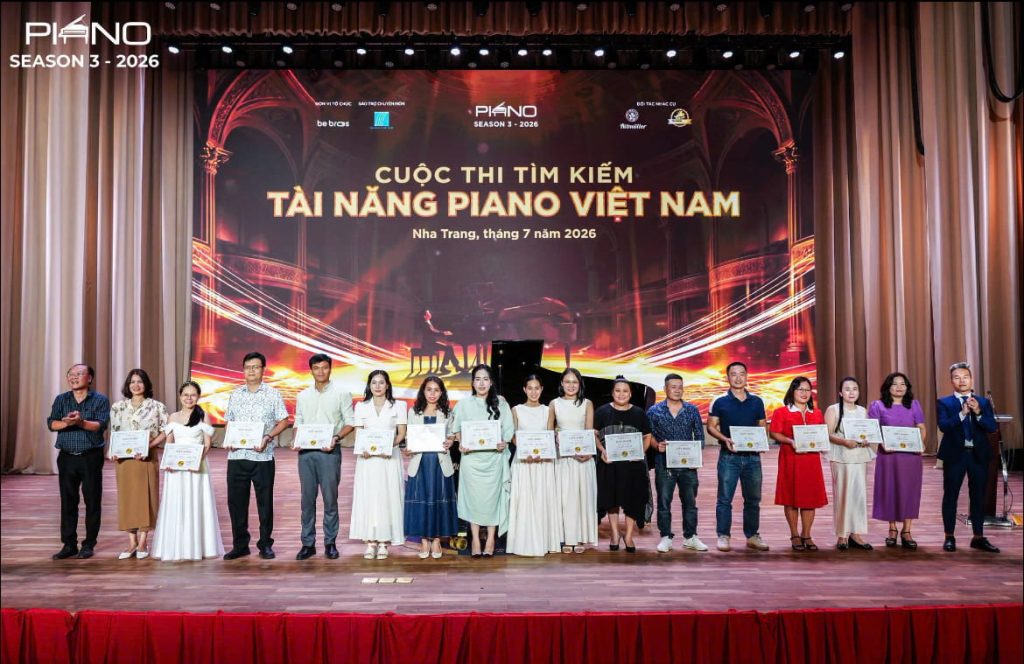 Lớp nhạc Cẩm Hoàng đã đạt thành tích xuất sắc tại Cuộc thi Tìm kiếm Tài năng Piano Việt Nam 2026